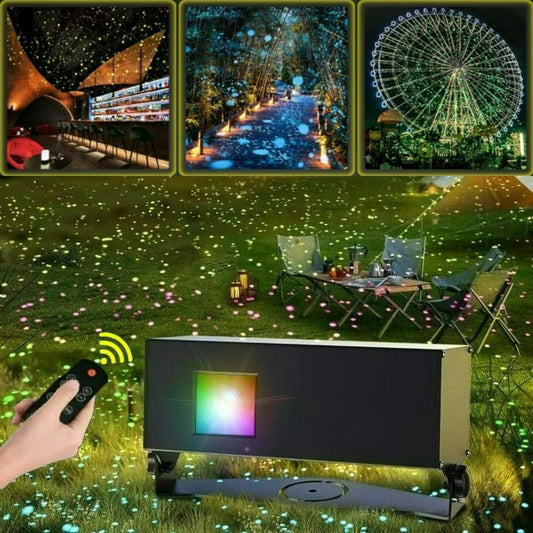 Firefly Starry Sky Projection Lamp with Remote Control Outdoor Waterproof Courtyard Garden Lawn Scenic Area Atmosphere Lighting