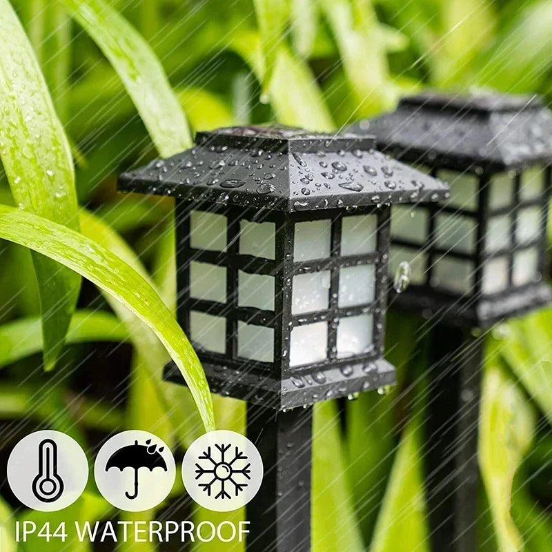 Solar Outdoor Light,6 Pack LED Walkway Lights Maintain 10 Hours of Lighting for Your Garden Landscape Path Yard Patio Driveway