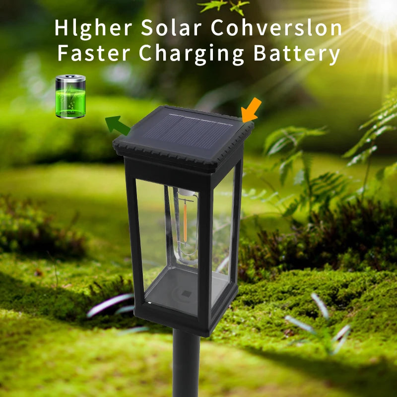 Outdoor Solar Aisle Lights 8 Pack Garden Waterproof Auto On/Off for Lawn Terrace Walkway Driveway Decoration Landscape Lighting