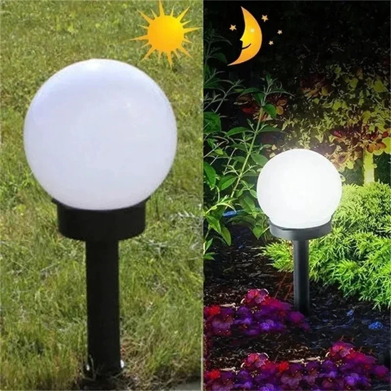 1/3/9PC Solar Powered LED Bulb Lamp Energy Light Waterproof Outdoor Garden Light Street Solar Panel Ball Lights Lawn Yard Lamp