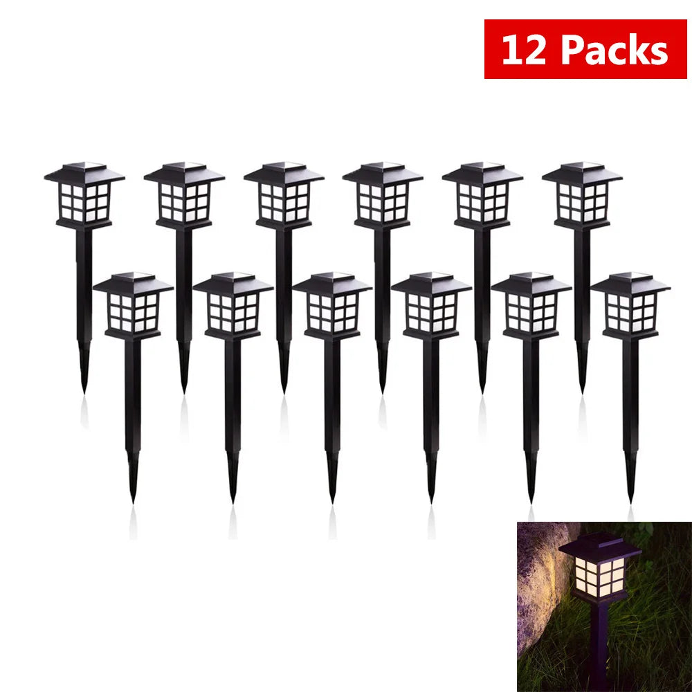 Outdoor Waterproof Solar Lights LED Solar Garden Lighting Courtyard Lawn Decorative Light Landscape Flower Pot Corridor Lantern