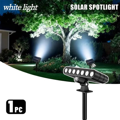 1/3 Pcs Solar Outdoor Spotlights Lawn Flag Lights Landscape LED Ground Lights Suitable For Gardens Trees And Courtyards Pathway