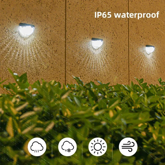 LED Solar Powered Lamp Garden Lights Outdoor Waterproof Solar Villa Balcony Stairs Fence Decorative Lighting Solar Light