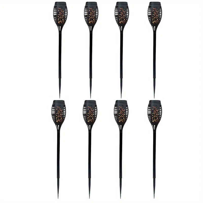 12LED Solar Flame Torch Light Flickering Light Waterproof Garden Decoration Outdoor Lawn Path Yard Patio Floor Lamp