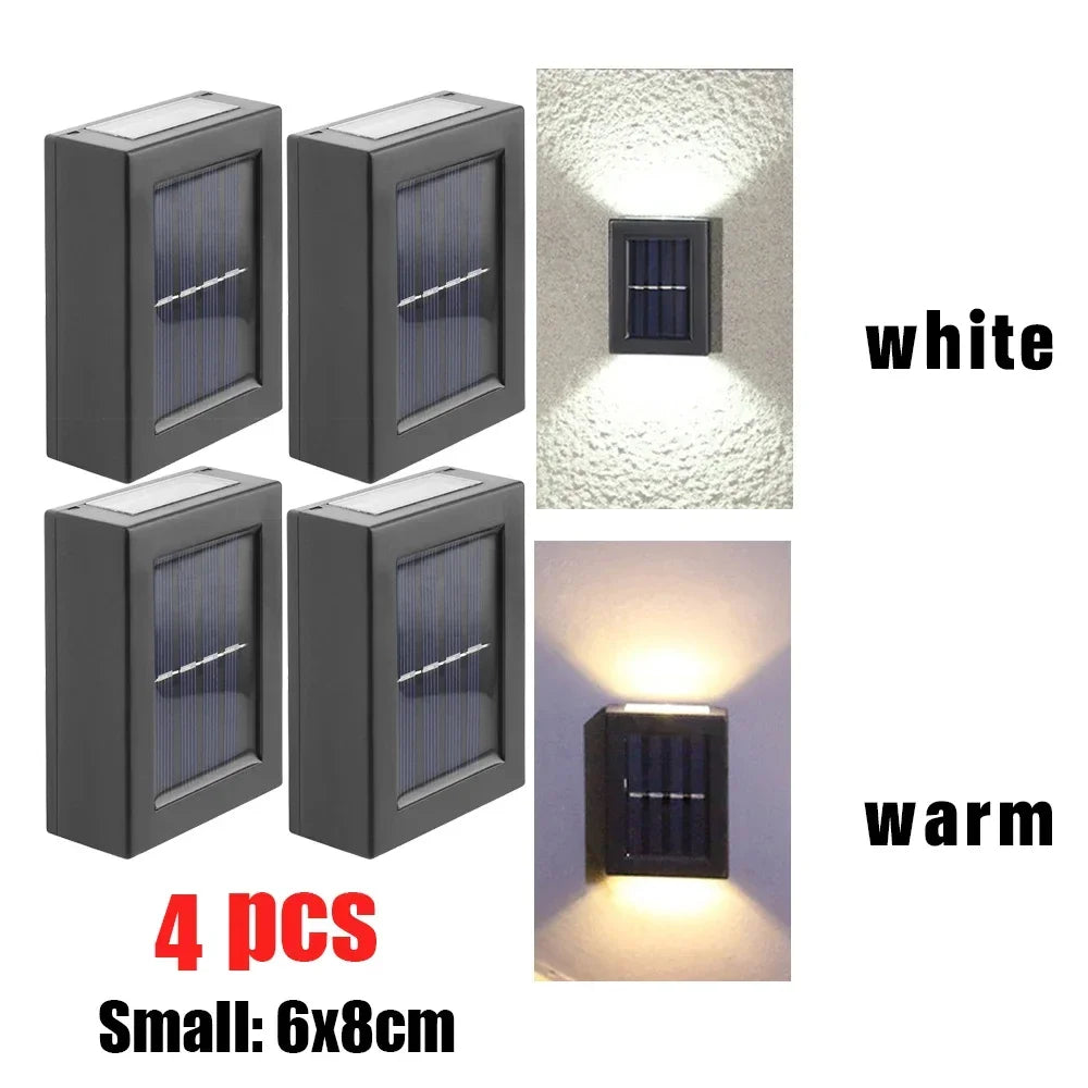 Wall Solar Light Waterproof Garden Solar LED Light for Outdoor Lighting Street Lamp Home Balcony Porch Yard Decoration