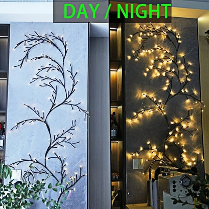 72/96Led Lights,8Moeds Remote Control USB Powered Bendable Willow Vine Light, For Wall Home Decor Indoor Outdoor Night Lights