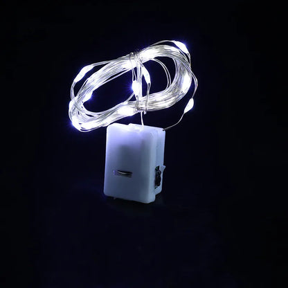 LED Fairy Lights Button Battery Light String Christmas Wedding New Year Bedroom Living Room Garden Decoration Garland