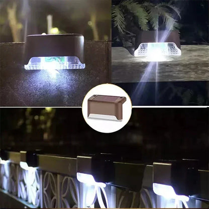 Solar Deck Lights 32 Pack Outdoor Step Lights Waterproof Led Solar Lights for Railing Stairs Step Fence Yard Patio and Pathway