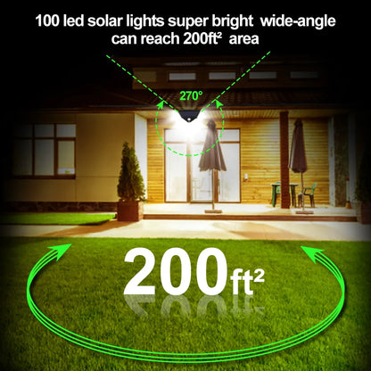1/2/4/Pcs 100 LED Wall Lights Outdoor Solar Lamp PIR Motion Sensor Solar Powered Sunlight Street Light for Garden Decoration