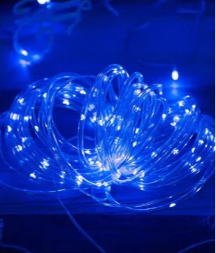 LED Solar String Lights Garden Waterproof Tube Rope Lamp Christmas Garland Fairy Lights For Outdoor Holiday Decoration Lighting