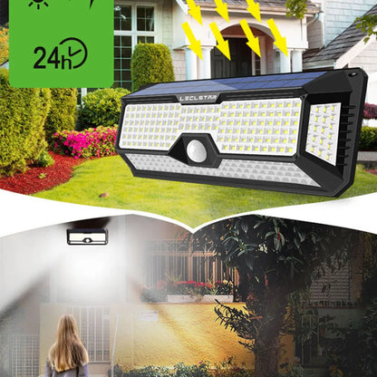 268 LED Solar Led Light Outdoor Garden Decoration Wall Lamp With 3 Mode IP65 Waterproof Solar Motion Sensor Light for Yard Door