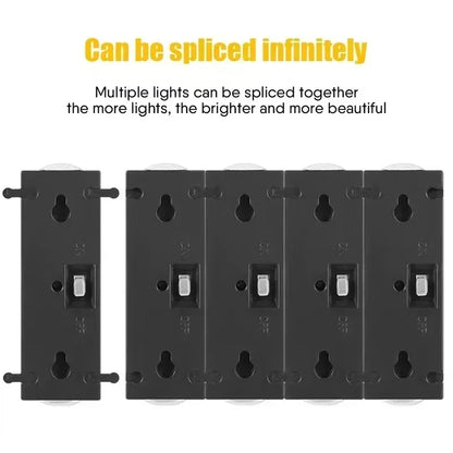 Outdoor Lights Solar Powered, Convex Mirror Wall Light, IP65 Waterproof Up and Down Courtyards Gardens Stairs Corridors Walls