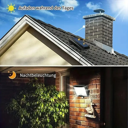 LED Solar Light for Outdoor Garden 3 Modes 160 COB Solar Wall Lamp Floodlight Waterproof  Stairs Solar Wall Lamp Remote Control