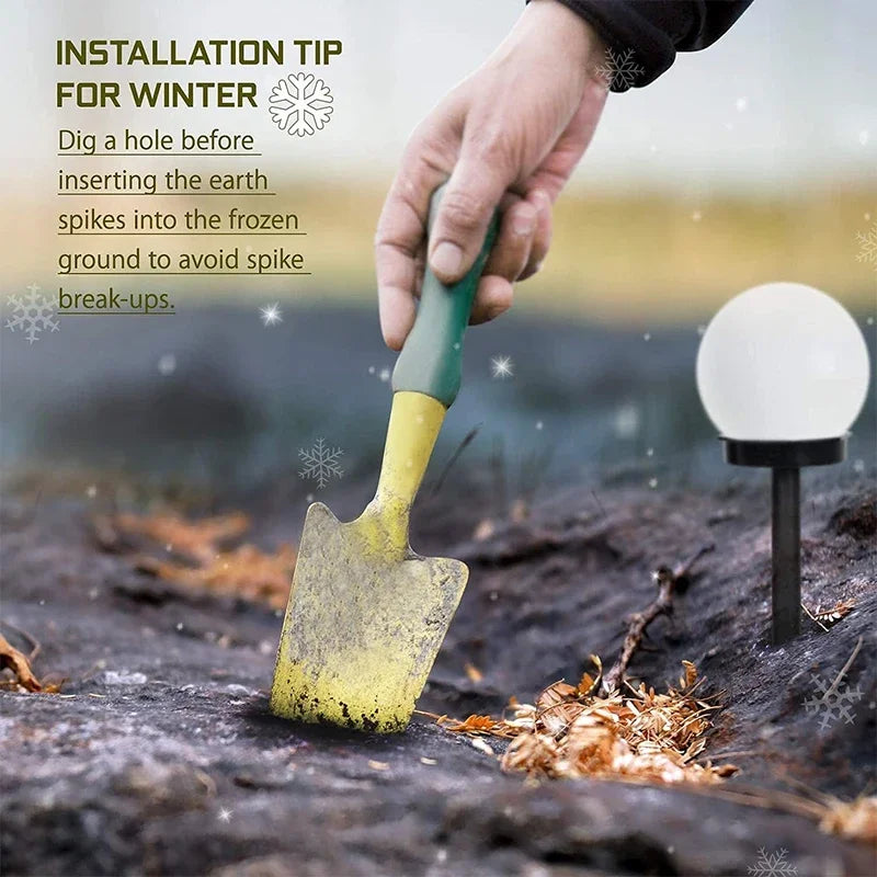 Solar Lights for Outdoor Sphere, Pack of 6 LED Garden Light, Waterproof Lamp, for Patio, Walkways, Yard, Garden Decoration