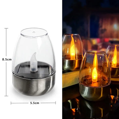 LED Candles Solar Light Flameless Rechargeable Night Light For Party Garden Decor Outdoor Waterproof Solar Candles Deco Lamps