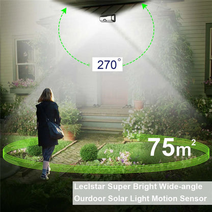 268 LED Solar Led Light Outdoor Garden Decoration Wall Lamp With 3 Mode IP65 Waterproof Solar Motion Sensor Light for Yard Door