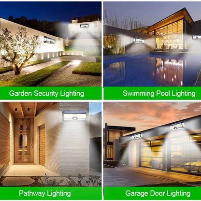 268 LED Solar Led Light Outdoor Garden Decoration Wall Lamp With 3 Mode IP65 Waterproof Solar Motion Sensor Light for Yard Door