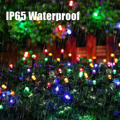 LED Outdoor Led Solar String Lights Fairy Light Solar Powered Garland Lights 8 Mode Garden Wedding Decoration Waterproof