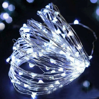 100 LED Solar Fairy Waterproof Copper Wire String Lights Christmas Party Garland Solar Power Lamp for Outdoor Garden Wedding