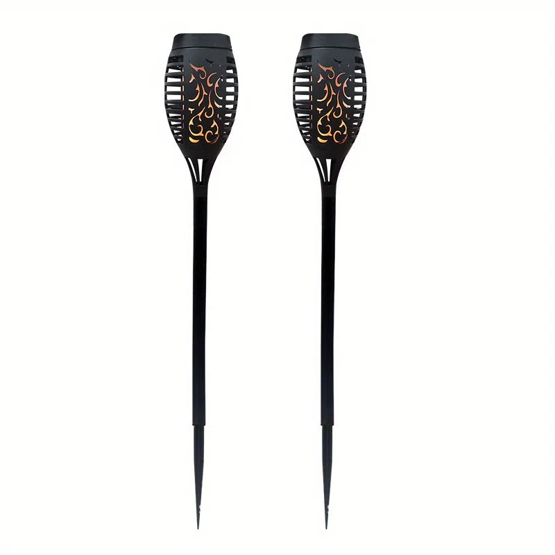 12LED Solar Flame Torch Light Flickering Light Waterproof Garden Decoration Outdoor Lawn Path Yard Patio Floor Lamp