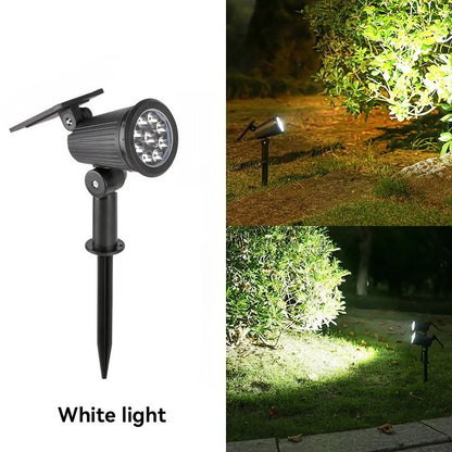 Outdoor LED Solar Spotlight Light 9LEDs Brightness Adjustable Spot Light IP65 Waterproof Garden Backyard Lawn Light Decotation