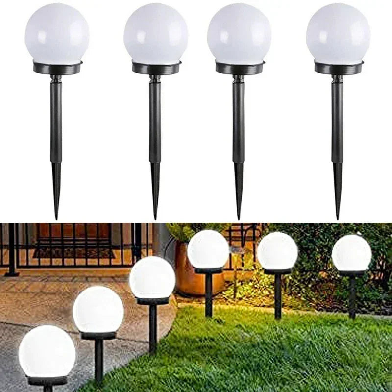 1/3/9PC Solar Powered LED Bulb Lamp Energy Light Waterproof Outdoor Garden Light Street Solar Panel Ball Lights Lawn Yard Lamp