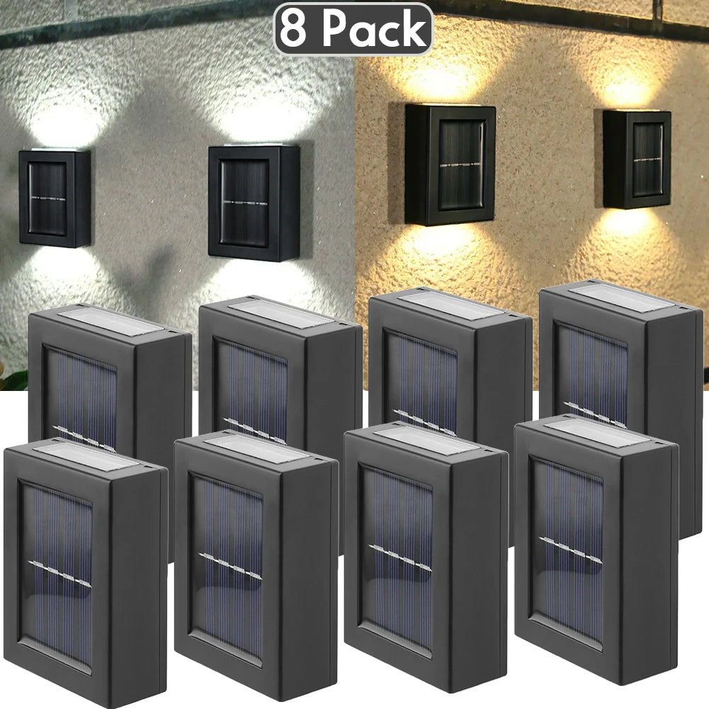 Wall Solar Light Waterproof Garden Solar LED Light for Outdoor Lighting Street Lamp Home Balcony Porch Yard Decoration