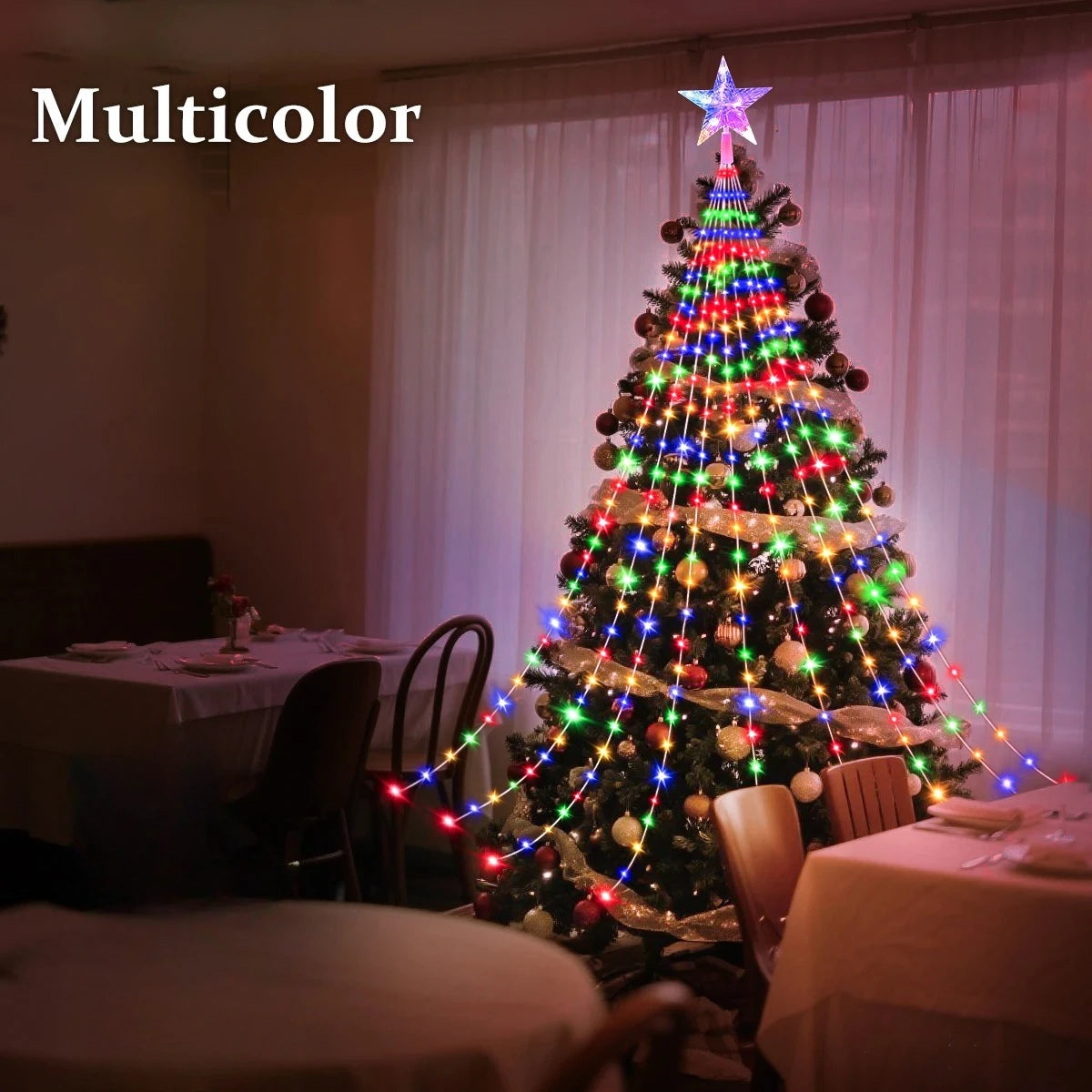 LED Outdoor Christmas Tree Decorations Lights USB 2/3M Waterproof Fairy String Lights 8 Modes Indoor Yard Wedding Party Lighting