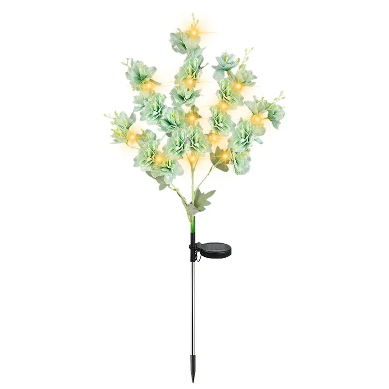 Solar Lights Outdoor Decorative Solar Garden Lights Rose Flower Lawn Lamp for Yard Patio Garden Decor 8 Modes