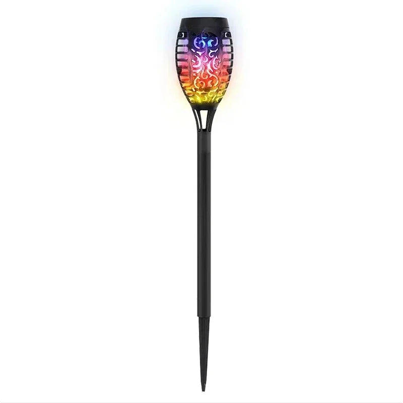 1/2/4/6/8/10Pcs Solar Flame Torch Lights Flickering Light Waterproof Garden Decoration Outdoor Lawn Path Yard Patio Floor Lamps