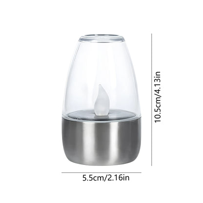 Solar Outdoor Candle LED Night Light Suitable for Indoor Desktop Step Decoration Garden Lawn Guardrail Street Stairs Steps Party