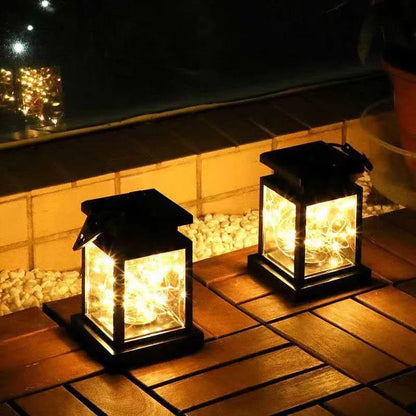 Solar Garden Lantern, Waterproof Outdoor Table Lamp, LED Decorative Hanging Lights For Patio, Yard, Landscape