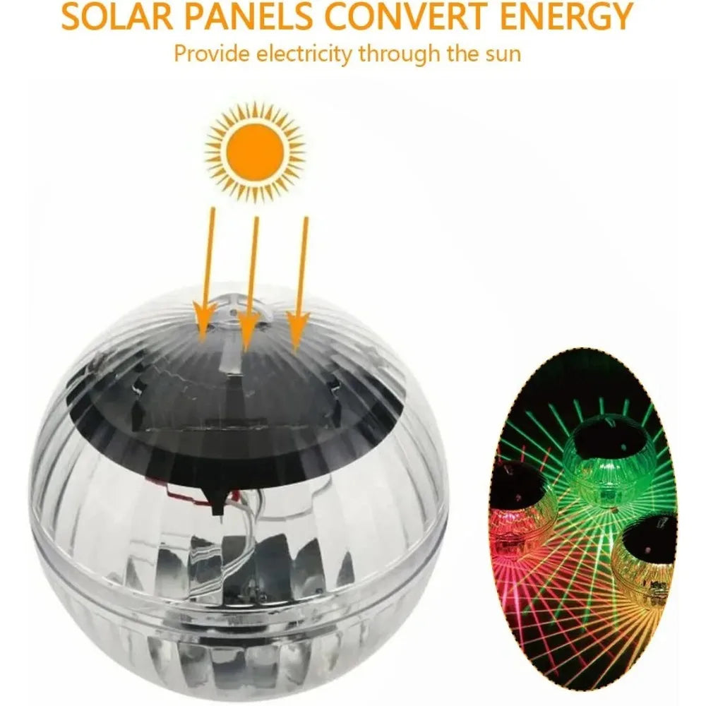 Solar Floating Lights Swimming Pool Waterproof LED Solar Power Multi Color Changing Water Drift Lamp For Fish Tank Pond