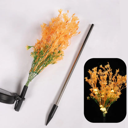 LED Solar Rapeseed Flower Garden Light Solar Lawn Plug in Light Lawn Light Yard Decoration Path Lighting Decor Solar Power Light