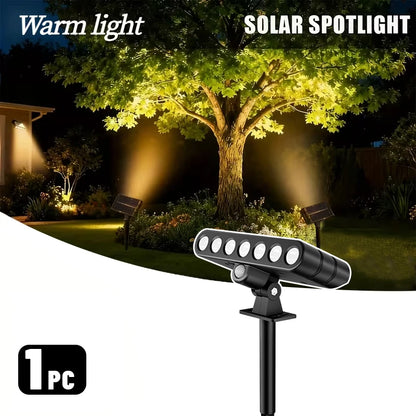 1/3 Pcs Solar Outdoor Spotlights Lawn Flag Lights Landscape LED Ground Lights Suitable For Gardens Trees And Courtyards Pathway