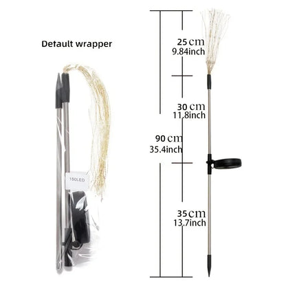 1 Pack Solar Fireworks Lights Outdoor,Holiday Lighting Firework Lights For Garden Patio,Halloween,Christmas,Wedding,Wall Decor