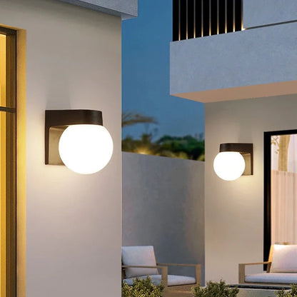 LED Outdoor Waterproof  PC Wall Lamp IP55 Wall Light Porch Garden Light Indoor Home Bedroom Living Room Decoration Lighting Lamp