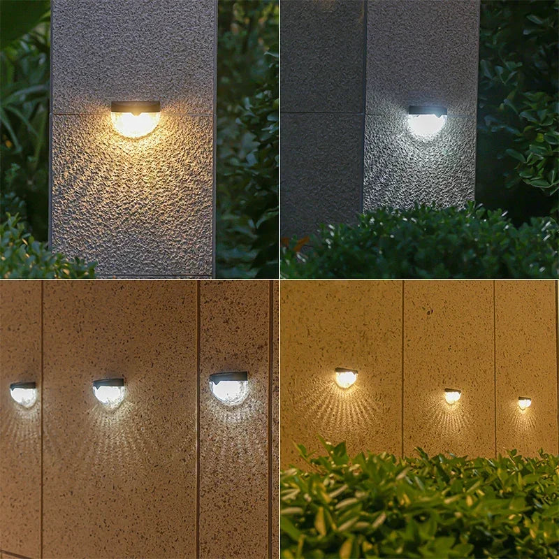 LED Solar Powered Lamp Garden Lights Outdoor Waterproof Solar Villa Balcony Stairs Fence Decorative Lighting Solar Light