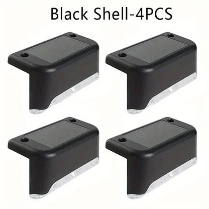 16 PCs of solar outdoor deck lights commercial street LED step lights suitable for balconies terraces stairs fences lanes paths