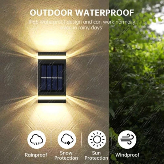 Wall Solar Light Waterproof Garden Solar LED Light for Outdoor Lighting Street Lamp Home Balcony Porch Yard Decoration