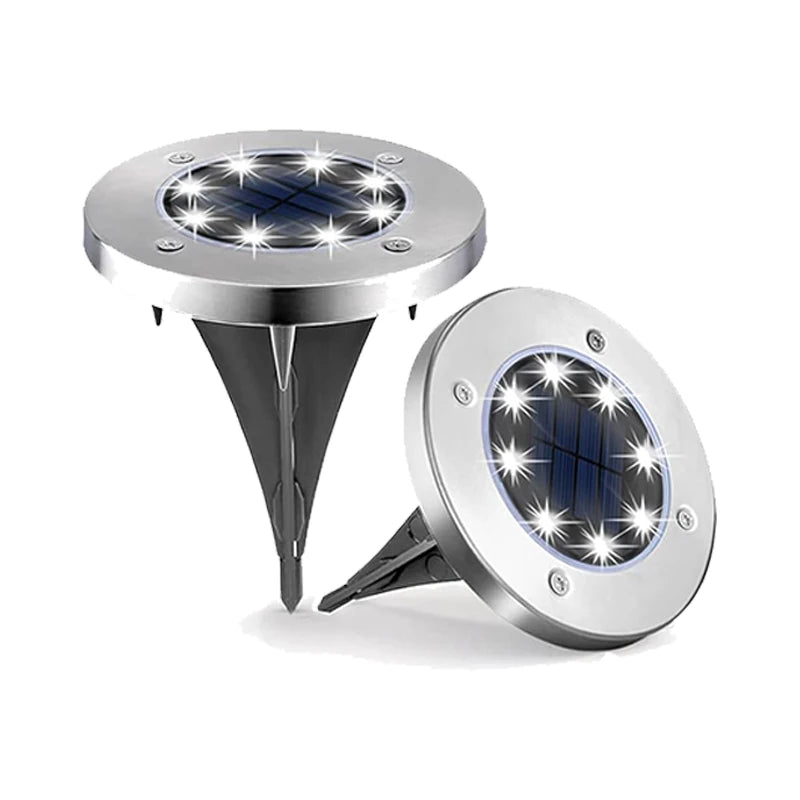 Solar Ground Lights 4/2/1Pack Outdoor Waterproof，8/20LED In-Ground Landscape Lighting for Garden Pathway Yard Driveway Decor