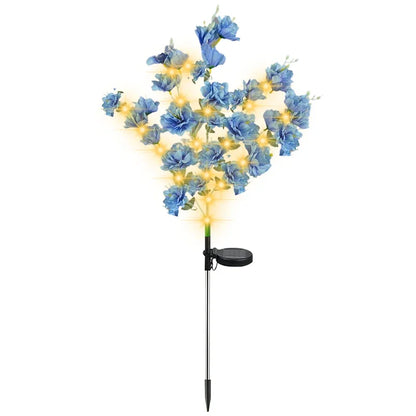 Solar Lights Outdoor Decorative Solar Garden Lights Rose Flower Lawn Lamp for Yard Patio Garden Decor 8 Modes