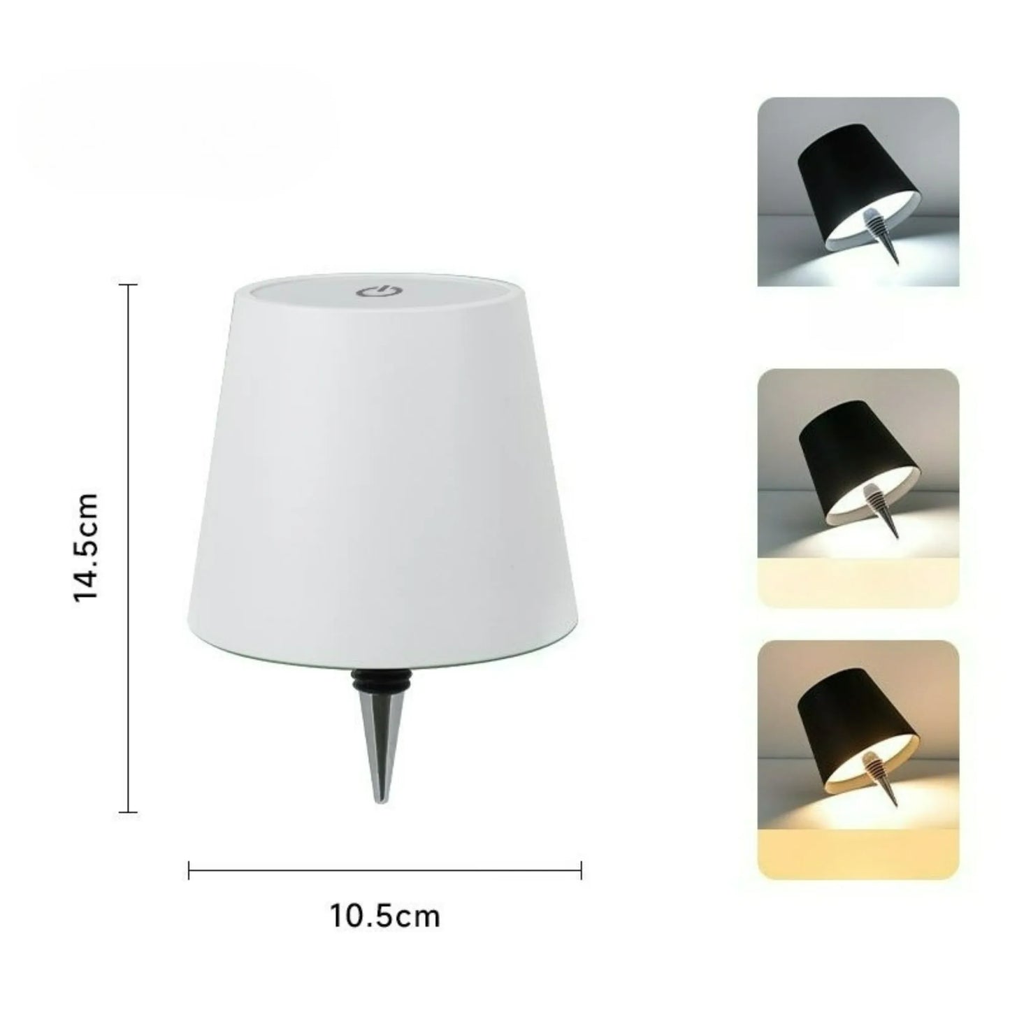 LED Table Lamps 3 Levels Dimmable Wireless Led Desk Lamp Touch Bedside Creative Ambient Light USB Rechargeable Bar Outdoor Decor