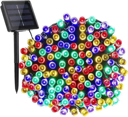 8Colors Outdoor Solar Light Garden Warm/Purple/RGB LED Strip String Fairy Lights Solar Lamp Waterproof Garland Christmas Decor