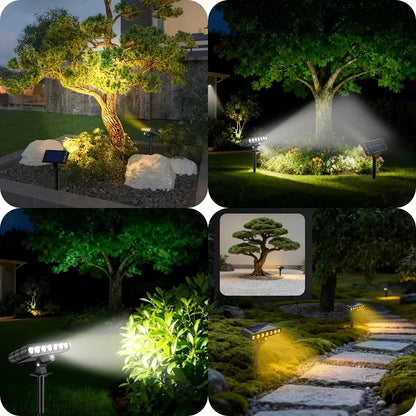 1/3 Pcs Solar Outdoor Spotlights Lawn Flag Lights Landscape LED Ground Lights Suitable For Gardens Trees And Courtyards Pathway