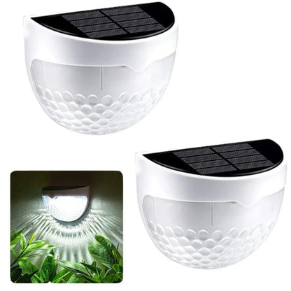 2pcs 6LED Solar Staircase Lights Waterproof Night Wall Lights Balcony Garden for Outdoor Courtyard Decoration Street Stair Fence