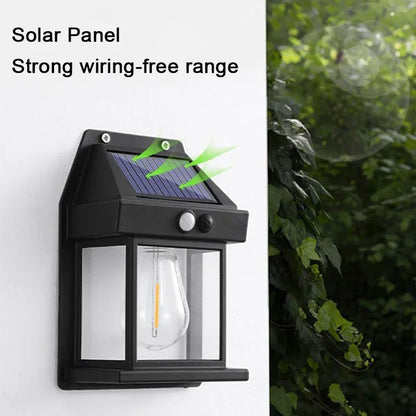 2pc Solar Outdoor Light Garden uman Bbody Induction Wall Lamp Home Villa Balcony Wall Light Terrace Decorative Waterproof Lamps
