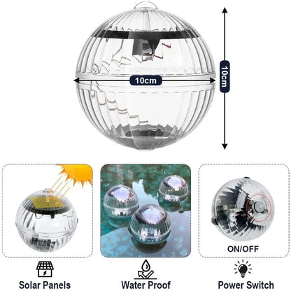 Solar Floating Lights Swimming Pool Waterproof LED Solar Power Multi Color Changing Water Drift Lamp For Fish Tank Pond