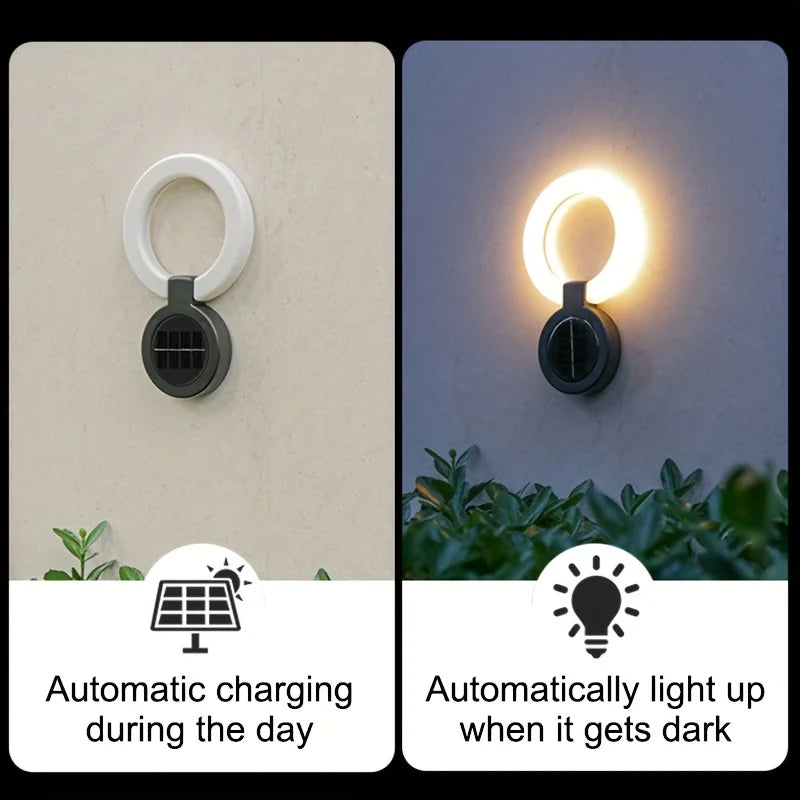 4 PCs Foldable 17LED Solar Lawn Light Outdoor Wall Lamp Waterproof Buried Lamp Warm/White Light Garden Garden Balcony Decoration