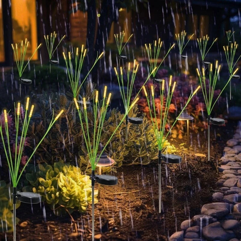 LED Solar Powered Outdoor Waterproof Reed String Lights Lawn Lights Garden Scenery Atmosphere Lights Garden Decoration